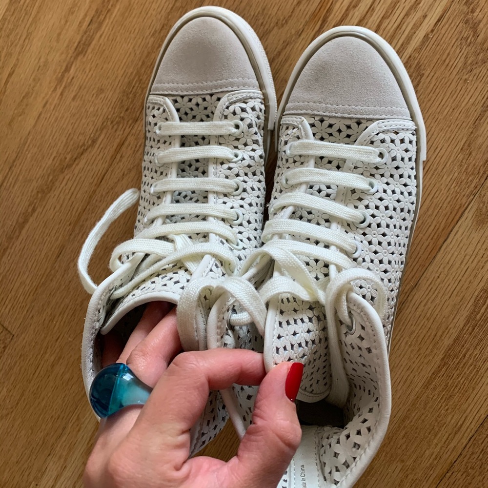Tory Burch leather hight top sneakers